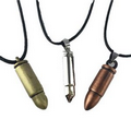 Alloy Bullet Pendant Necklace